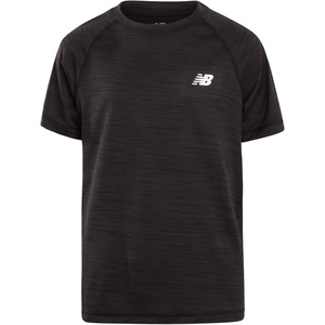 New Balance Boys Athletic Shirts – Short Sleeve Crewneck Boys Shirts Active Performance Dri Fit Shirts for Kids(Black Space Dye)