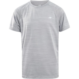 New Balance Boys Athletic Shirts – Short Sleeve Crewneck Boys Shirts Active Performance Dri Fit Shirts for Kids(Raincloud Space Dye)