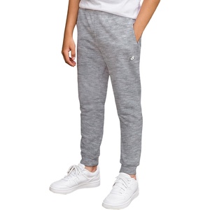 New Balance Boys Fleece Sweatpants, Joggers, Drawstring & Pockets (8-20) | Cozy Lightweight Warmth, Tapered-Leg Athletic Fit, Ribbed Cuffs for School, Travel, Practice & Weekend Wear(Team Grey)