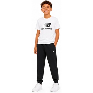 New Balance Boys Fleece Sweatpants, Joggers, Drawstring & Pockets (8-20) | Cozy Lightweight Warmth, Tapered-Leg Athletic Fit, Ribbed Cuffs for School, Travel, Practice & Weekend Wear(Black)