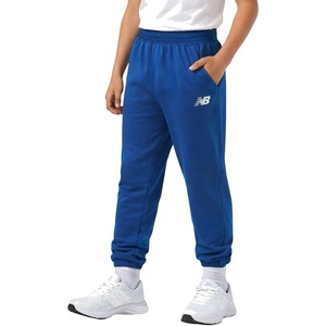 New Balance Boys Fleece Sweatpants, Joggers, Drawstring & Pockets (8-20) | Cozy Lightweight Warmth, Tapered-Leg Athletic Fit, Ribbed Cuffs for School, Travel, Practice & Weekend Wear(Galaxy Blue)