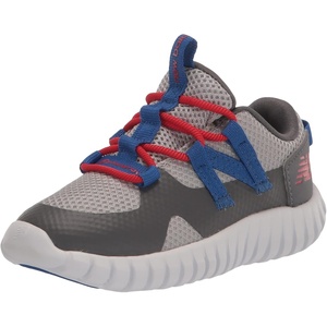 New Balance Boys’ Playgruv V2 Bungee Sneakers(Castlerock/True Red)