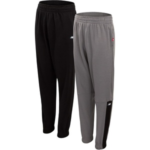 New Balance Boys Sweatpants – 2 Pack Active Performance Fleece Boys Joggers with Elastic Waistband – Athletic Pants for Kids(Gunmetal/Black)