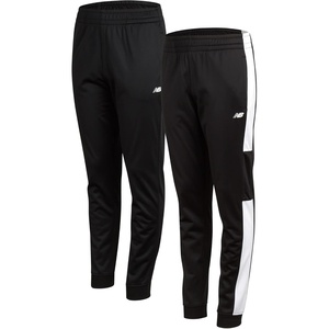 New Balance Boys Sweatpants, 2-Pack Tricot Joggers, Elastic Waistband | Deep Secure Pockets, Breathable Stretch Fabric, Reinforced Stitching, Tapered Cuffed Hem for Gym, School & Field(Jet Black)