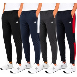 New Balance Boys Sweatpants, 4-Pack Tricot Joggers with Pockets (4-20) | Sleek Tapered Leg, Secure Cuffed Ankles, Flexible Elastic Waistband for School, Sports & Weekend Downtime(Indigo/Grey)