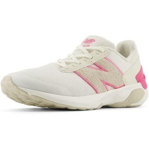 New Balance Kids’ 1440 V1 Lace-up Running Shoe(Sea Salt/Real Pink)