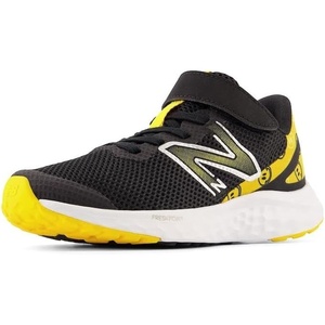 New Balance Kids’ Fresh Foam Arishi V4 Running Shoes(Black/Hot Marigold)