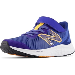 New Balance Kids’ Fresh Foam Arishi V4 Running Shoes(Marine Blue/Hot Marigold/White)