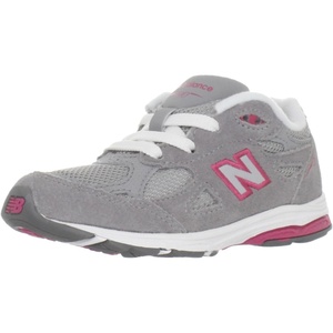 New Balance Kids FuelCell 990V6 (Big Kid)(Grey/Pink)