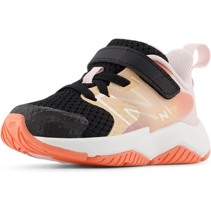 New Balance Kids’ Rave Run V2 Hook and Loop(Black/Flare/Rose Sugar)