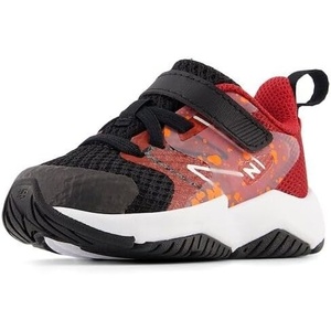 New Balance Kids’ Rave Run V2 Hook and Loop(Black/True Red/Blaze Orange)