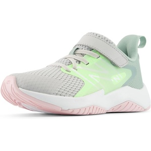 New Balance Kids’ Rave Run V2 Hook and Loop(Grey Matter/Mint Flash/Mosaic Green)