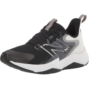 New Balance Kids’ Rave Run V2 Lace-Up Running Shoes(Black/White)