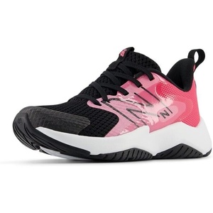 New Balance Kids’ Rave Run V2 Lace-Up Running Shoes(Signal Pink/Black)