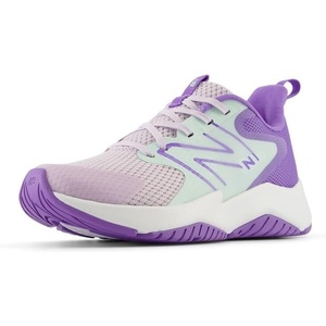 New Balance Kids’ Rave Run V2 Lace-Up Running Shoes(Taro/Cosmic Jade)