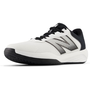 New Balance Men’s 696 V4 Hard Court Tennis Shoe(White/Black)