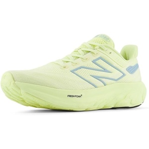 New Balance Mens Fresh Foam X 1080 V13Running Shoe(Limelight/Chrome Blue/Silver Metalic)