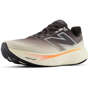 New Balance Men’s Fresh Foam X 1080 V14 Running Shoe(Black Cement/Angora/Hot Mango)
