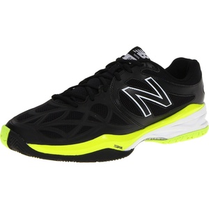 New Balance Men’s MC996 Lightweight Tennis Shoe(Black/Yellow)