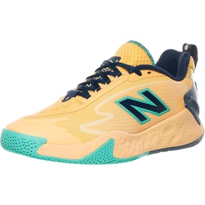 New Balance Men’s MC996 Lightweight Tennis Shoe(Clementine/Nb Navy)