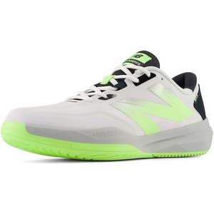 New Balance Men’s MC996 Lightweight Tennis Shoe(White/Bleached Lime Glo/Black)