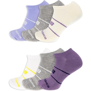 New Balance Unisex Adult Performance Cushioned No Show Socks – 6 & 12 Pairs – Moisture Wicking(Light Blue Assorted (6 Pairs))