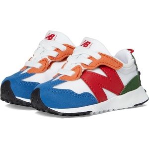 New Balance Unisex-Child 327 New-b Hook & Loop (Infant/Toddler)(Team Red/White)