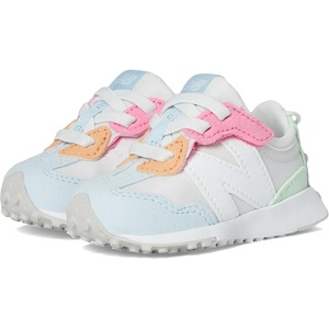 New Balance Unisex-Child 327 New-b Hook & Loop (Infant/Toddler)(White/Reflection)