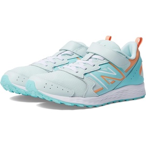 New Balance Unisex-Child Kids Fresh Foam 650 V1 Bungee Lace with Top Strap(Light Surf/Peach Glaze)
