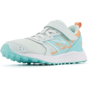 New Balance Unisex-Child Kids Fresh Foam 650 V1 Bungee Lace with Top Strap(Light Surf/Peach Glaze/Surf)