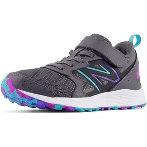New Balance Unisex-Child Kids Fresh Foam 650 V1 Bungee Lace with Top Strap(Magnet/Electric Indigo/Cosmic Rose)