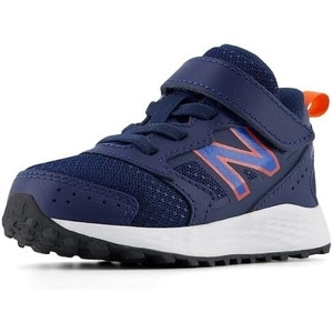 New Balance Unisex-Child Kids Fresh Foam 650 V1 Bungee Lace with Top Strap(Nb Navy/Blue Oasis/Team Orange)