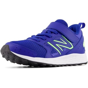 New Balance Unisex-Child Kids Fresh Foam 650 V1 Bungee Lace with Top Strap(Team Royal/Bleached Lime Glo)