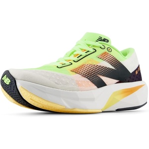 New Balance Women’s FuelCell Rebel V4(White/Bleached Lime Glo/Hot Mango)