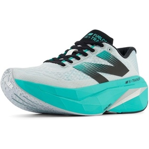 New Balance Women’s FuelCell Supercomp Trainer V3(White/Cyber Jade/Silver Metallic)