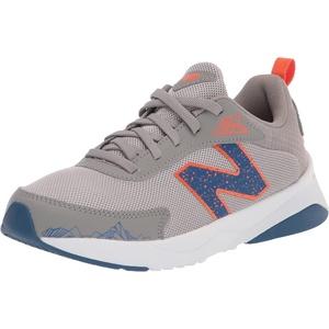 New Balance unisex-child 545 V1 Lace-up(Rain Cloud/Poppy/Blue Groove)