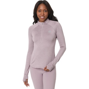 New Balance womens Athletics Heat Grid 1/2 Zip(Ice Wine Heather)