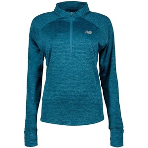 New Balance womens Athletics Heat Grid 1/2 Zip(Terrarium Heather)