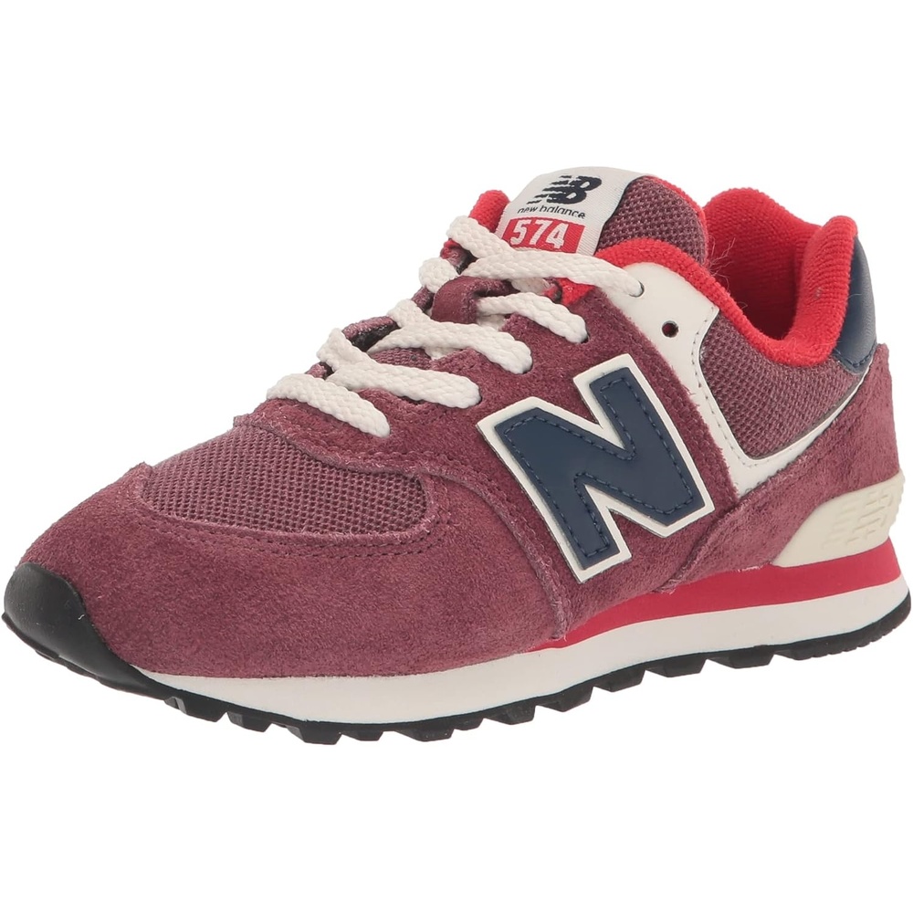 image:imageNew Balance Kids 574 V1 Neo Sole LaceupWashed BurgundyNb Navy