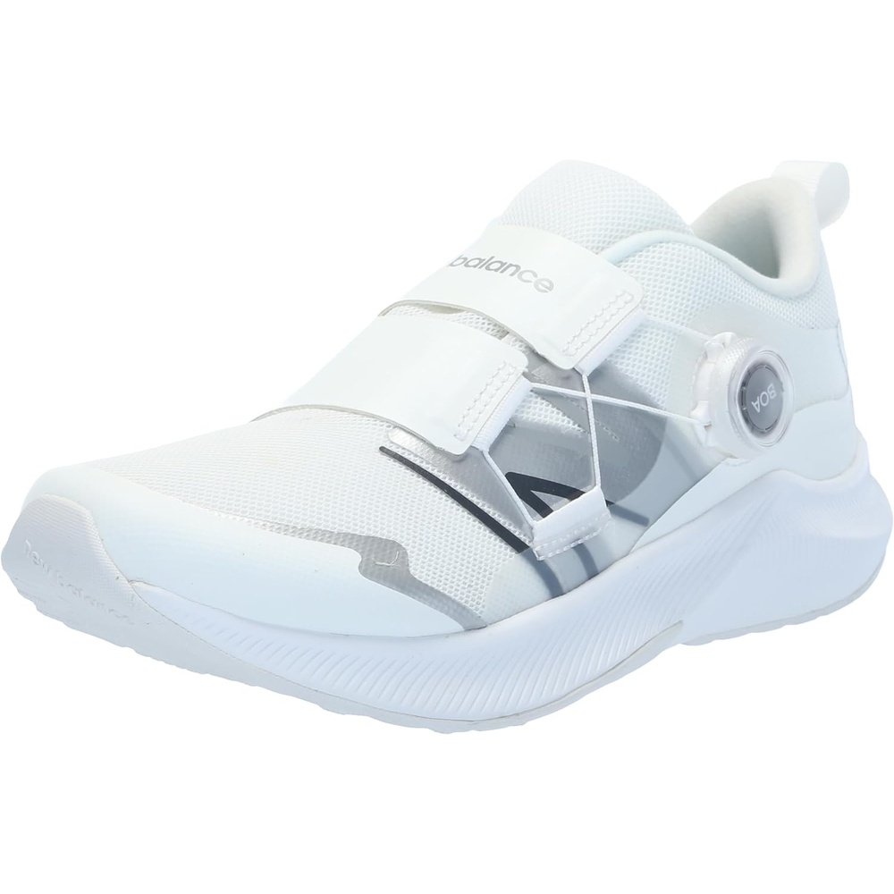 image:imageNew Balance Kids DynaSoft Reveal V4 Boa Running ShoeWhiteSilver MetallicIridescent