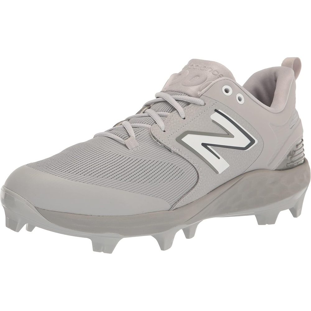 image:imageNew Balance Mens Fresh Foam 3000 V7 Molded Baseball ShoeGreyWhite