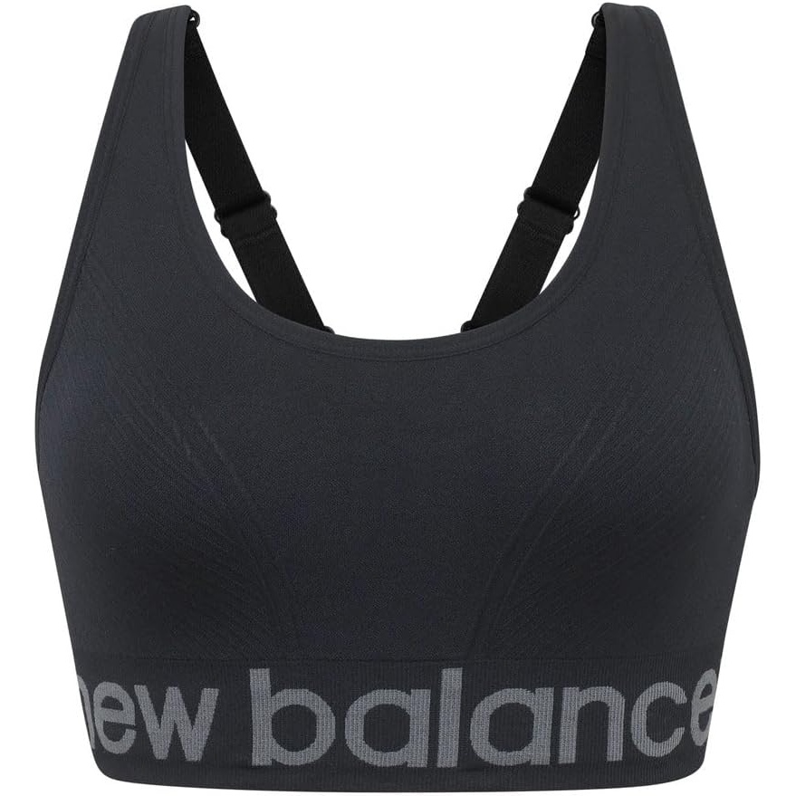 image:imageNew Balance Seamless Cami Sports Bra Adjustable Straps with Keyhole Breathability Black Large