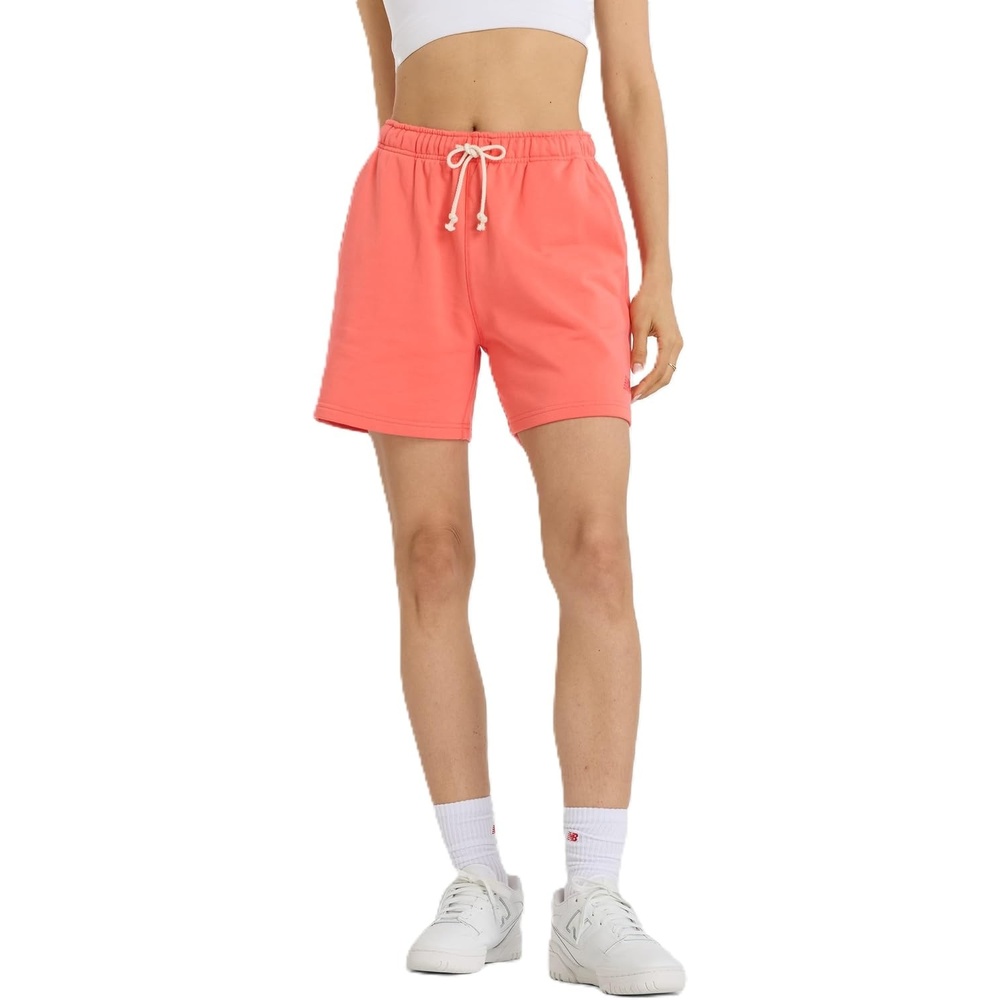 image:imageNew Balance Womens Athletics French Terry ShortDrift Red