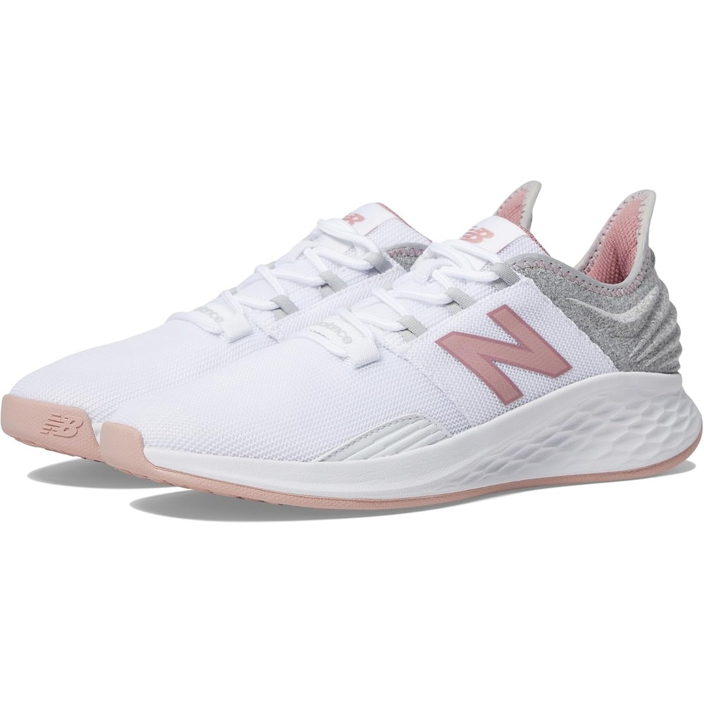 image:imageNew Balance Womens Fresh Foam Roav V1 Running ShoeWhitePink
