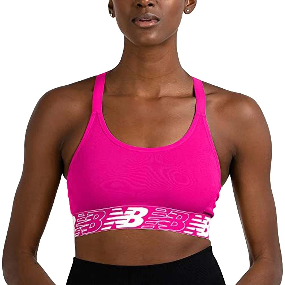 image:imageNew Balance Womens New Balance Seamless Sports BraAlpha Pink