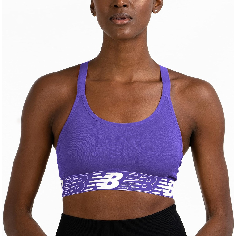 image:imageNew Balance Womens New Balance Seamless Sports BraCyber Lilac