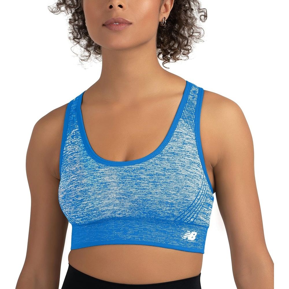 image:imageNew Balance Womens New Balance Seamless Sports BraLight Blue