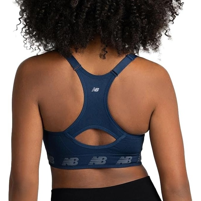 image:imageNew Balance Womens New Balance Seamless Sports BraNavy