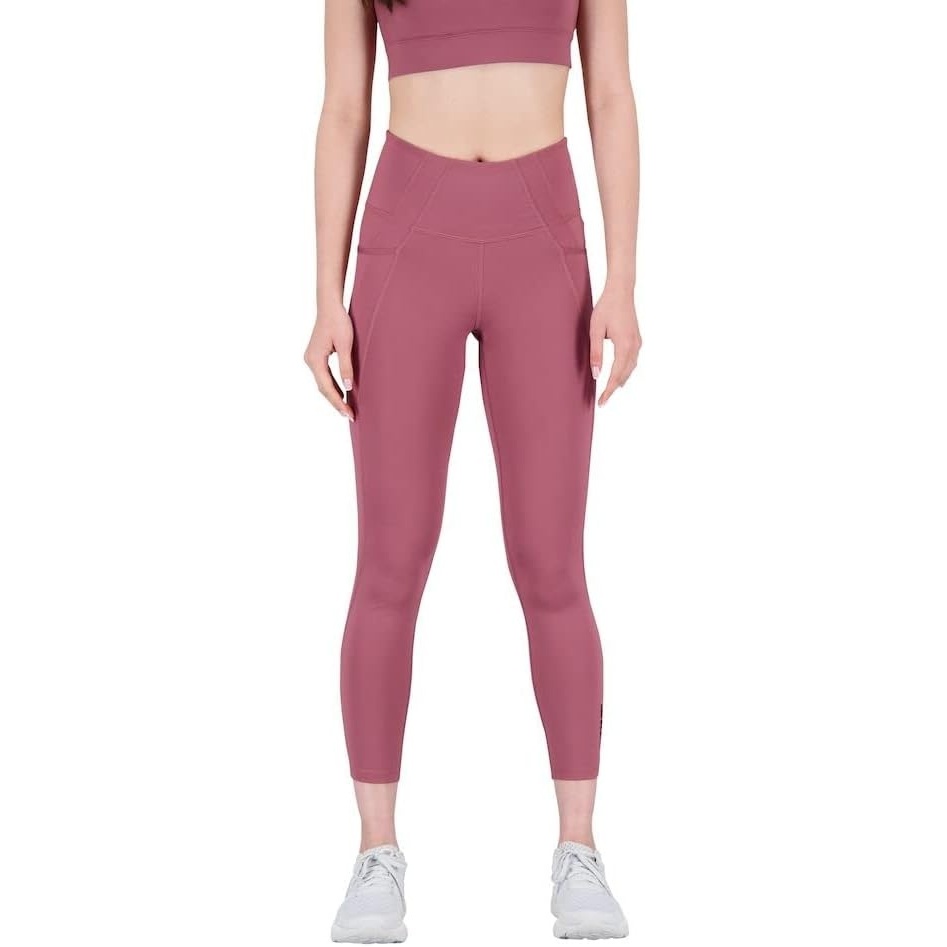 image:imageNew Balance Womens Shape Shield 78 High Rise Pocket TightWashed Burgundy