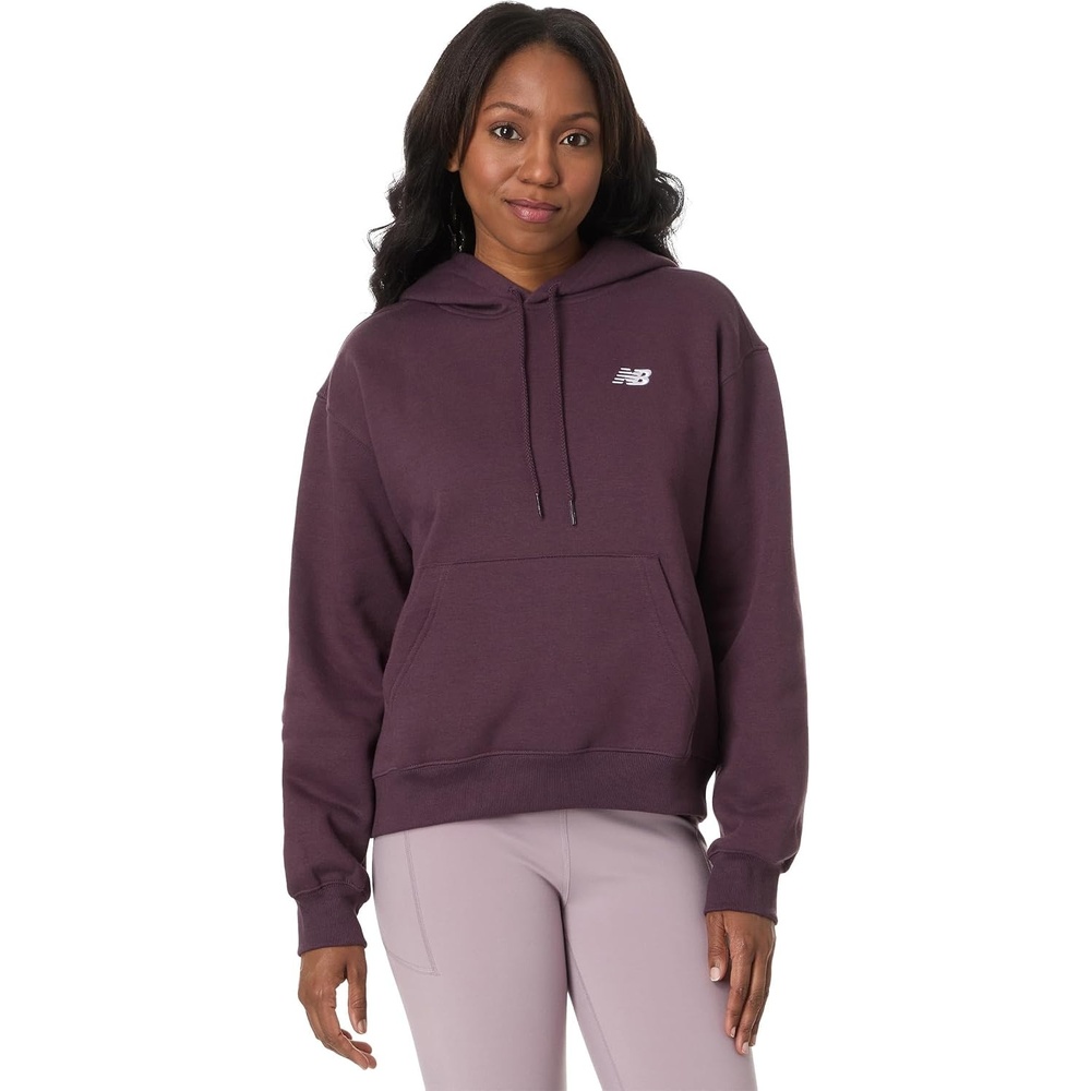image:imageNew Balance Womens Sport Essentials Fleece HoodiePlum Brown
